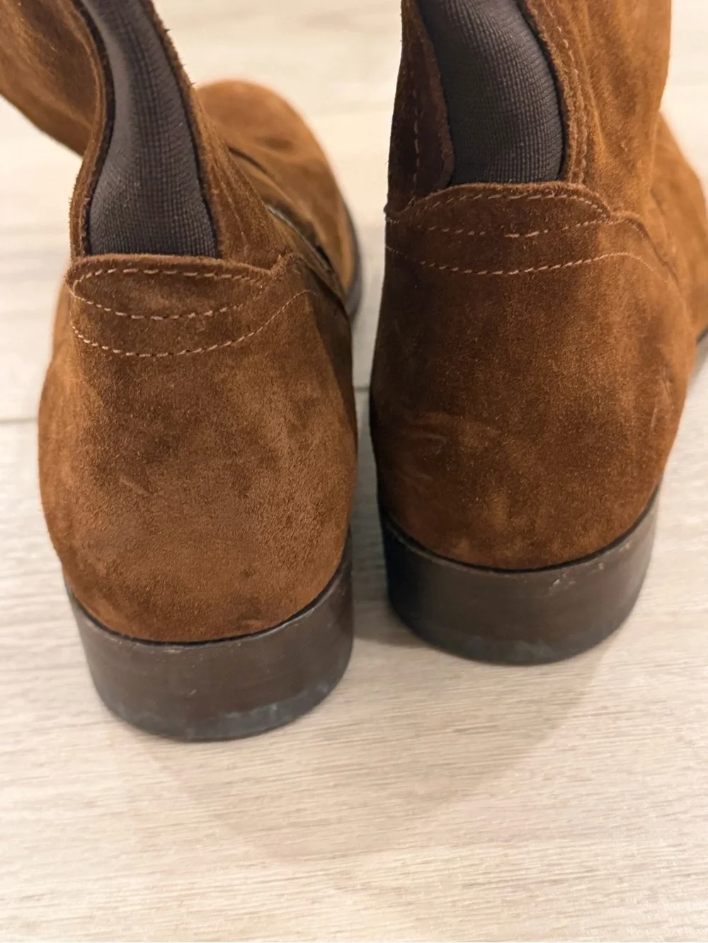 Womens Frye Brown Suede Molly Tassel Over the Knee Boots Size 8